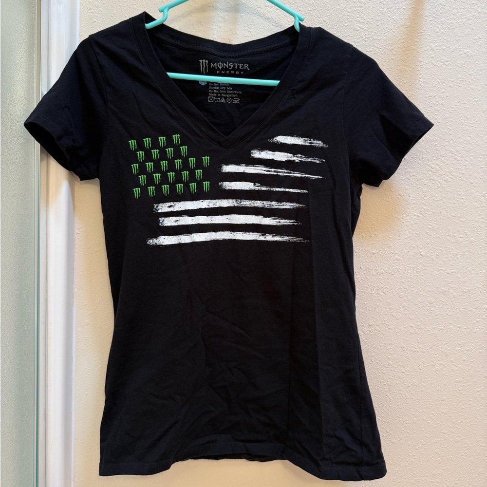 Monster Energy Women's V Neck Tee